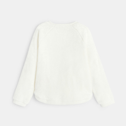Avis Sweat en velours moelleux motif Cœur blanc fille OKAIDI 4