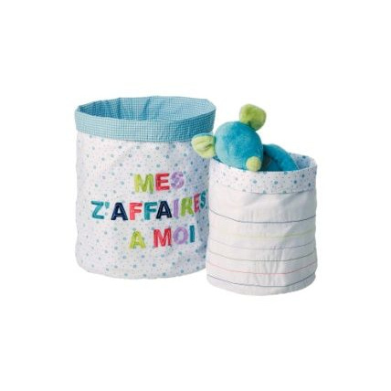Avis Lot de 2 sacs en tissu chambre fille theme eleflore  Vertbaudet 1