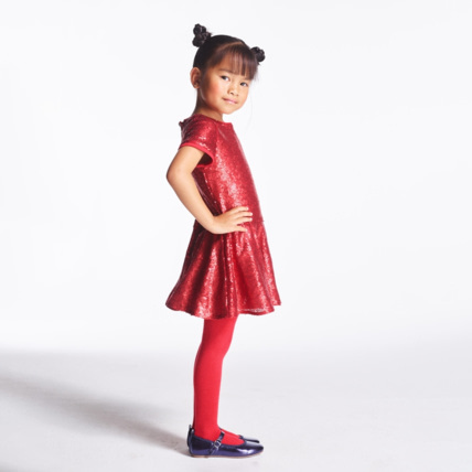 Robe sequins rouge fille OKAIDI Comparateur Avis Prix