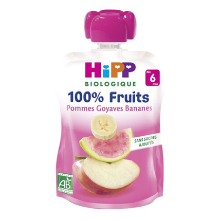 Avis Gourdes unitaires 100% Fruits - 90g - 4/6 mois HIPP 1