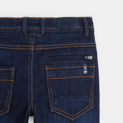 Avis Jean skinny ultra-résistant bleu garçon OKAIDI 3