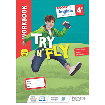 Avis Anglais collège - Try n' Fly cycle 4 4e - Workbook - Ed. 2022 Hachette Éducation 1