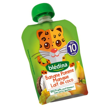 Avis Gourde Fruit - Pomme Banane Mangue Lait de Coco Blédina 1