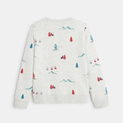 Avis Sweat-shirt à motifs imprimés blanc garçon OKAIDI 4