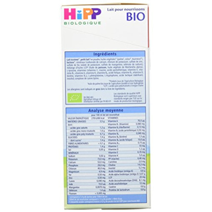 Avis Lait Bio 1er âge HIPP 4