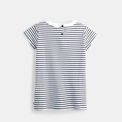 Avis T-shirt col Claudine bleu fille OKAIDI 2