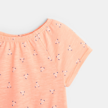 Avis Combishort en jersey imprimé rose fille OKAIDI 2