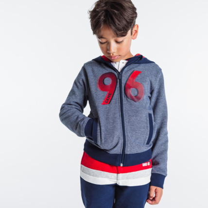 Avis Sweat-shirt à capuche 96 turquoise garçon OKAIDI 1