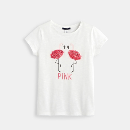 Avis T-shirt motif 3D rose fille OKAIDI 1