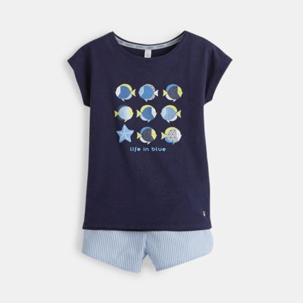 Avis Pyjashort bleu fille OKAIDI 1