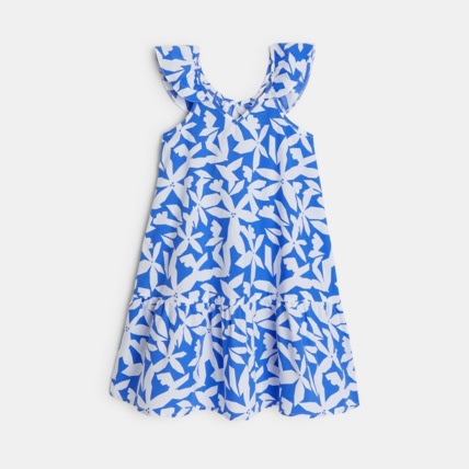 Avis Robe chic imprimée bleue fille OKAIDI 3