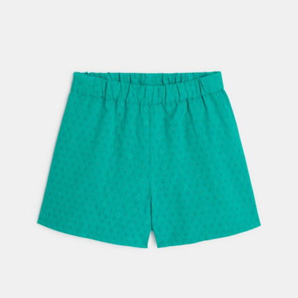 Short leger en broderie anglaise vert fille OKAIDI Comparateur Avis Prix