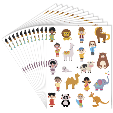 Avis Gommettes En Papier - Enfants Du Monde LOOLIPO 1