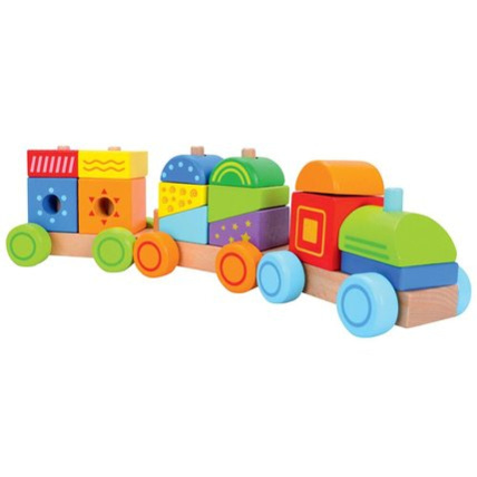 Avis Train empilable coloré   L'ATELIER DU BOIS 1