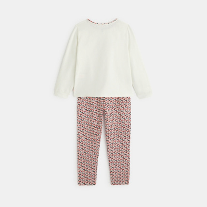 Avis Pyjama 2 pièces à message "Good night, good dream" rouge fille OKAIDI 4