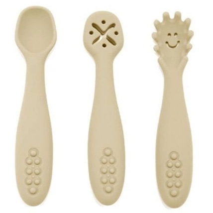 Avis Set de 3 cuillères d'apprentissage en silicone Babireva 3