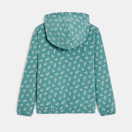 Avis Sweat-shirt zippé imprimé vert fille OKAIDI 4