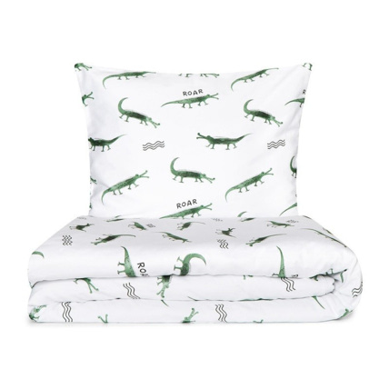 Avis Housse de couette en satin de coton - Crocodiles Mon Lit Cabane 1