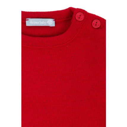 Avis Pull marin "Briac" Baby - laine Mérinos - Braise ARMOR-LUX 2