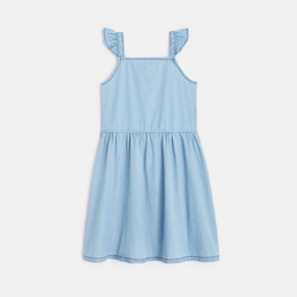 Avis Robe à bretelles en jean léger bleue fille OKAIDI 4