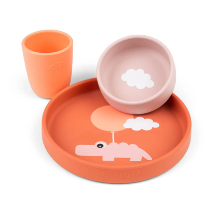 Avis Coffret Repas Silicone Happy Clouds DONE BY DEER 1