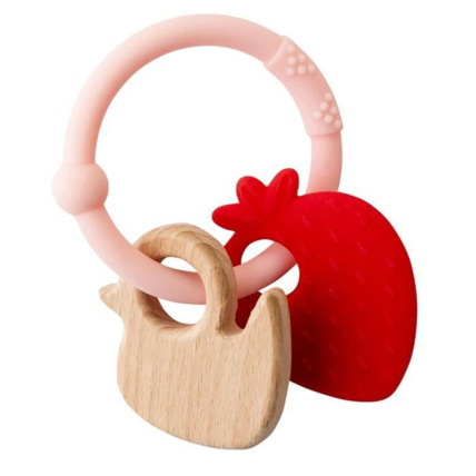 Avis Anneau de dentition fraise et canard NATTOU 1