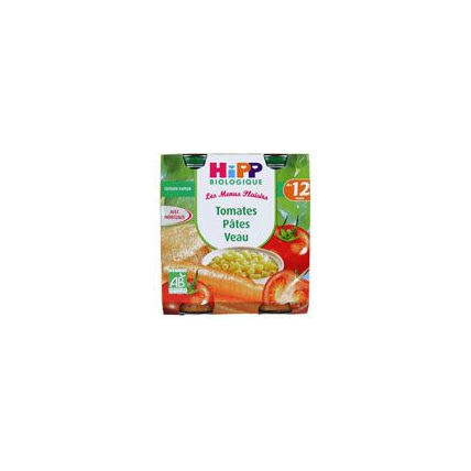 Avis Tomates Pâtes Veau - 2 pots x 250g - 12 mois HIPP 1
