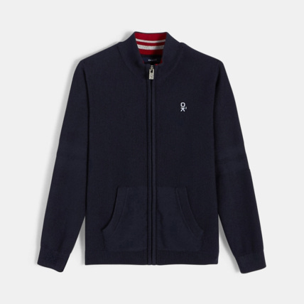Avis Gilet zippé bleu garçon OKAIDI 1