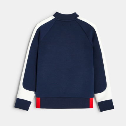 Avis Sweat zippé tricolore bleu garçon OKAIDI 4