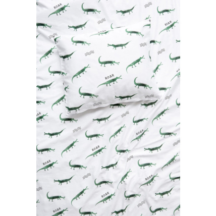 Avis Housse de couette en satin de coton - Crocodiles Mon Lit Cabane 3