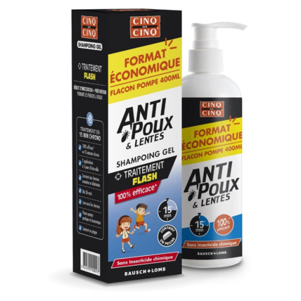 Avis Shampoing anti-poux éco Cinq Sur Cinq Chauvin Bausch & Lomb 1