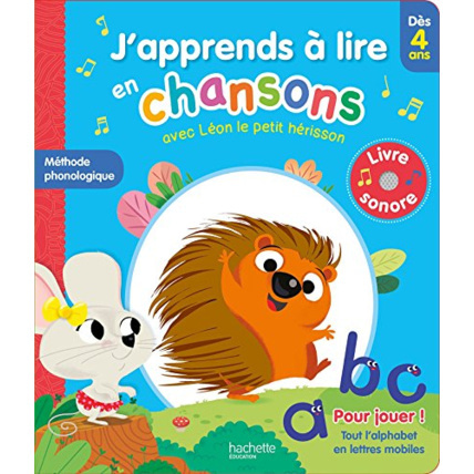 Avis J'apprends à lire en chansons avec Léon le petit hérisson - Dès 4 ans (méthode lecture phonologique) Hachette Éducation 1