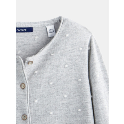 Avis Gilet à pois gris fille OKAIDI 3