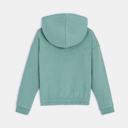 Avis Sweat-shirt à capuche "Be Cool" vert fille OKAIDI 4