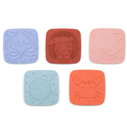 Avis Lot de 5 dalles sensorielles pour le bain Lilliputiens 1
