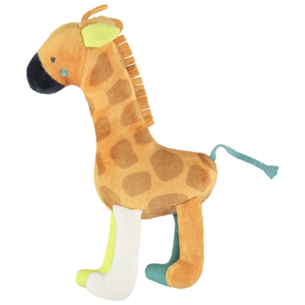 Avis Peluche girafe en velours à pattes contrastées Prémaman 1