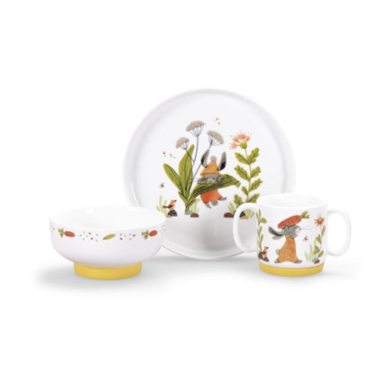 Avis Set vaisselle porcelaine Trois petits lapins moulin Roty 1