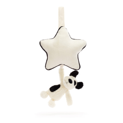 Avis Peluche musicale Bashful Black & Cream Puppy Jellycat 1