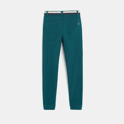 Avis Pantalon en toile et cordon à la taille vert garçon OKAIDI 4