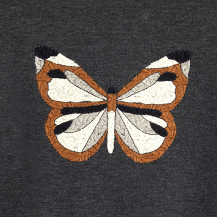 Avis Sweat-shirt motif papillon gris fille OKAIDI 3