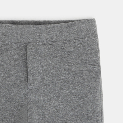 Avis Leggings en jersey uni gris fille OKAIDI 2