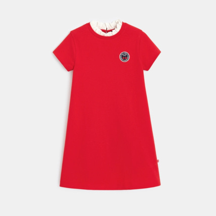 Avis Robe à col collerette rouge fille OKAIDI 1