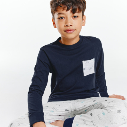Avis Pyjama 2 pièces en jersey gris garçon OKAIDI 1