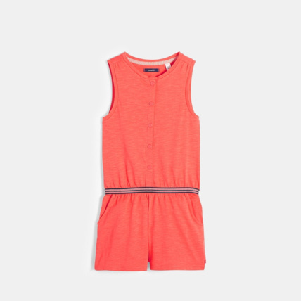 Avis Combishort sans manches en jersey doux rouge fille OKAIDI 1