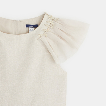 Avis Robe de cérémonie irisée beige fille OKAIDI 2