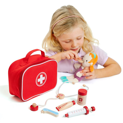Avis Mallette de docteur avec accessoires en bois Doctor Set  MOLTO 1