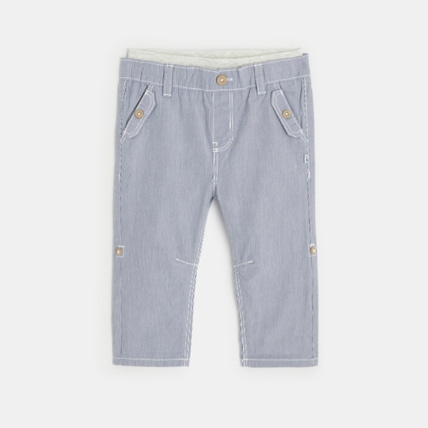 Avis Pantalon toile rayée modulable OBAÏBI 1