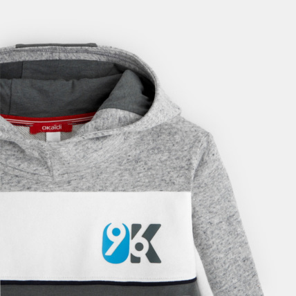 Avis Sweat-shirt à capuche OK96 vert garçon OKAIDI 3
