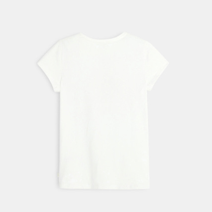 Avis T-shirt motif coeur fantaisie blanc fille OKAIDI 3