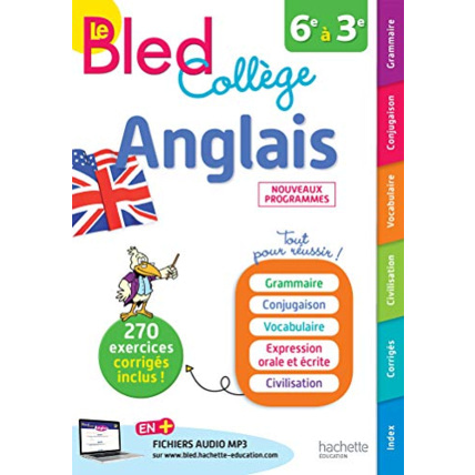 Avis Bled Anglais Collège Hachette Éducation 1